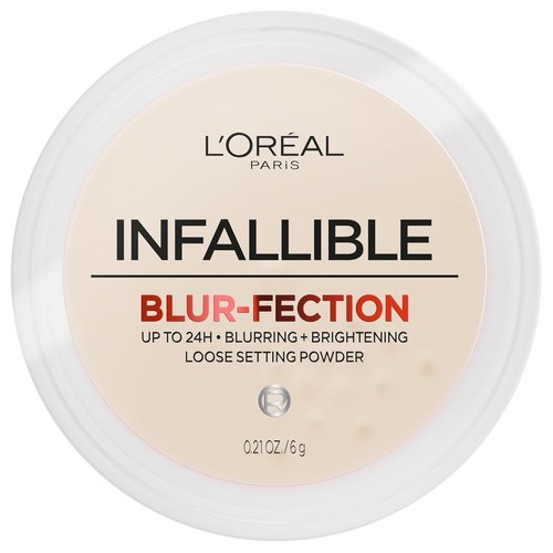 L'Oreal Paris Infallible Blur-Fection Loose Setting Powder - 24HR Wear, Translucent Light, 1 Kit
