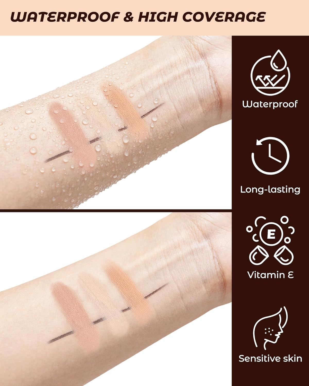 Skiennix Wonder Concealer Pencil - 12 Pcs Face Concealer Set | Evens Skin Tone & Hides Blemishes