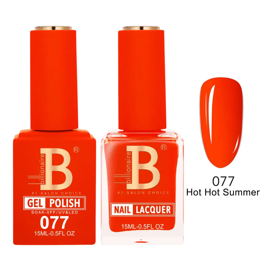 Matching Gel & Lacquer Nail Polish Duo Set - Multiple Colors