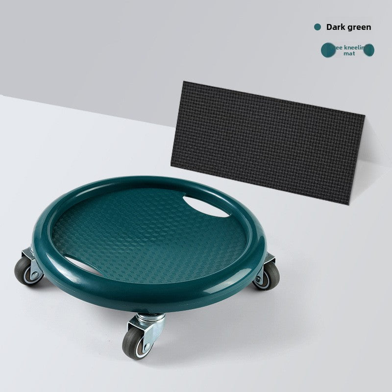 Silent 4-Wheel Abdominal Training Disc - Stable Core & Waist Workout Plate