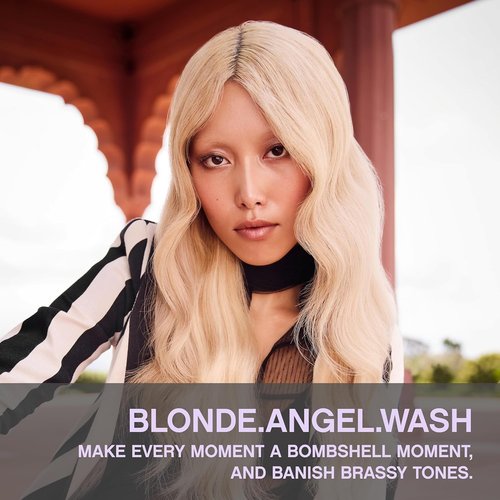 KEVIN.MURPHY Blonde.Angel.Wash - Purple Shampoo for Blonde & Grey Hair - Colour Safe & Sulphate Free - 250 mL / 8.4 fl oz