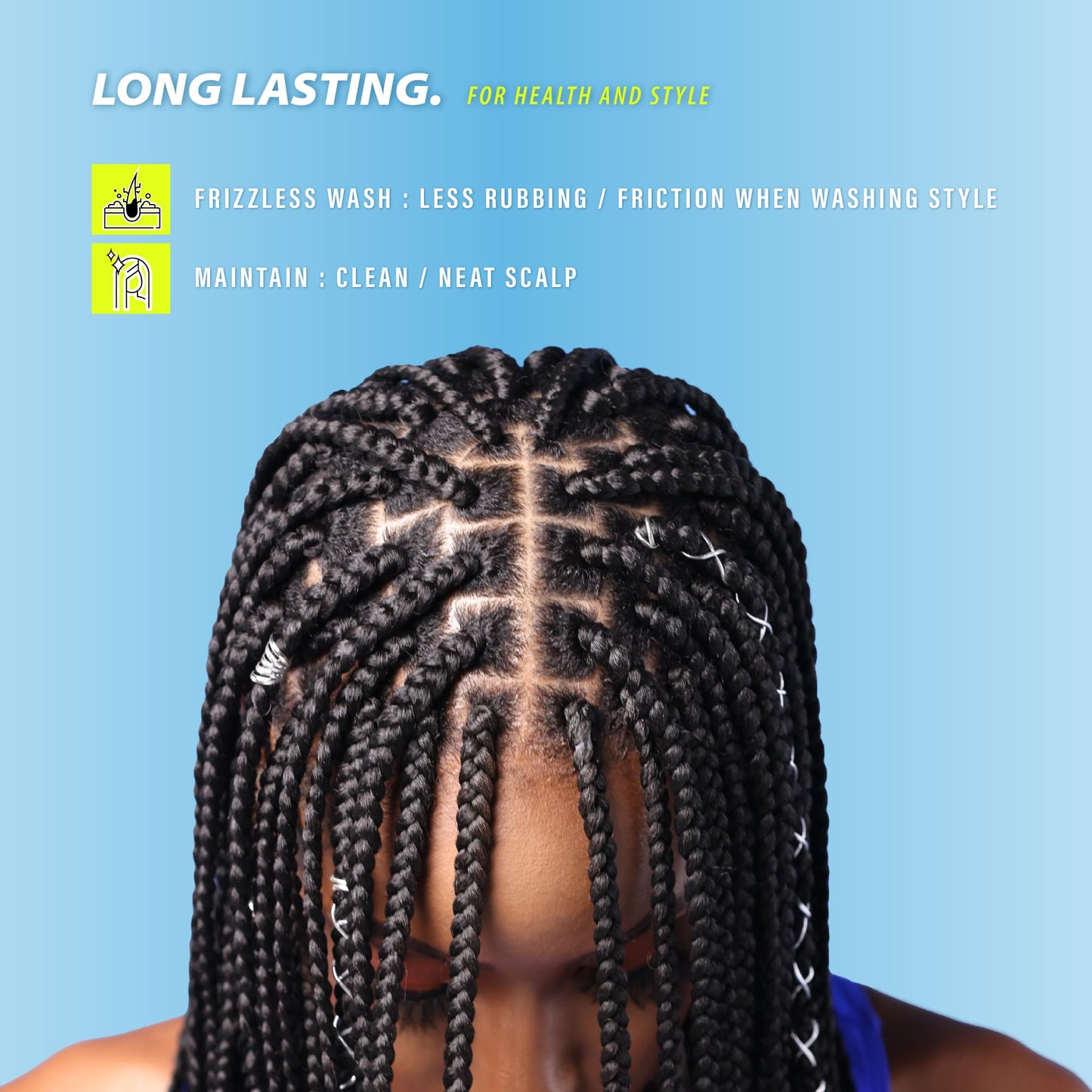 Sensationnel Ruwa prestretched braiding hair - 3x ruwa 48 inch 24 folded water repellent fast dry sports braid - 3x Ruwa 24 inch (1 pack, nlime)