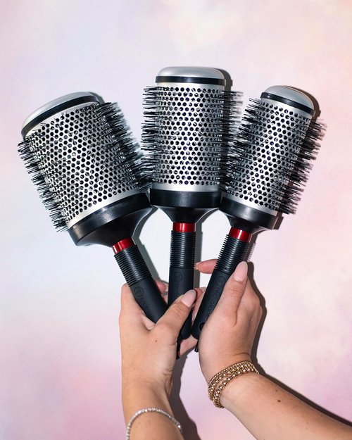 Cricket Technique Thermal Hair Brush - 1.5” Curling & Styling Tool with Heat-Retaining Barrel