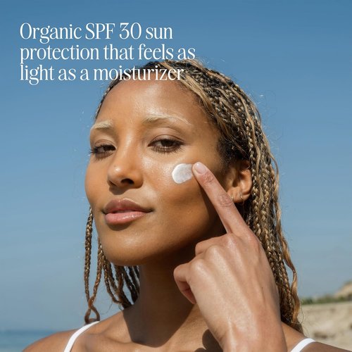 COOLA Organic Face Sunscreen SPF 30 - Vegan & Gluten-Free Daily Skin Protection | Cucumber, 1.7 Fl Oz