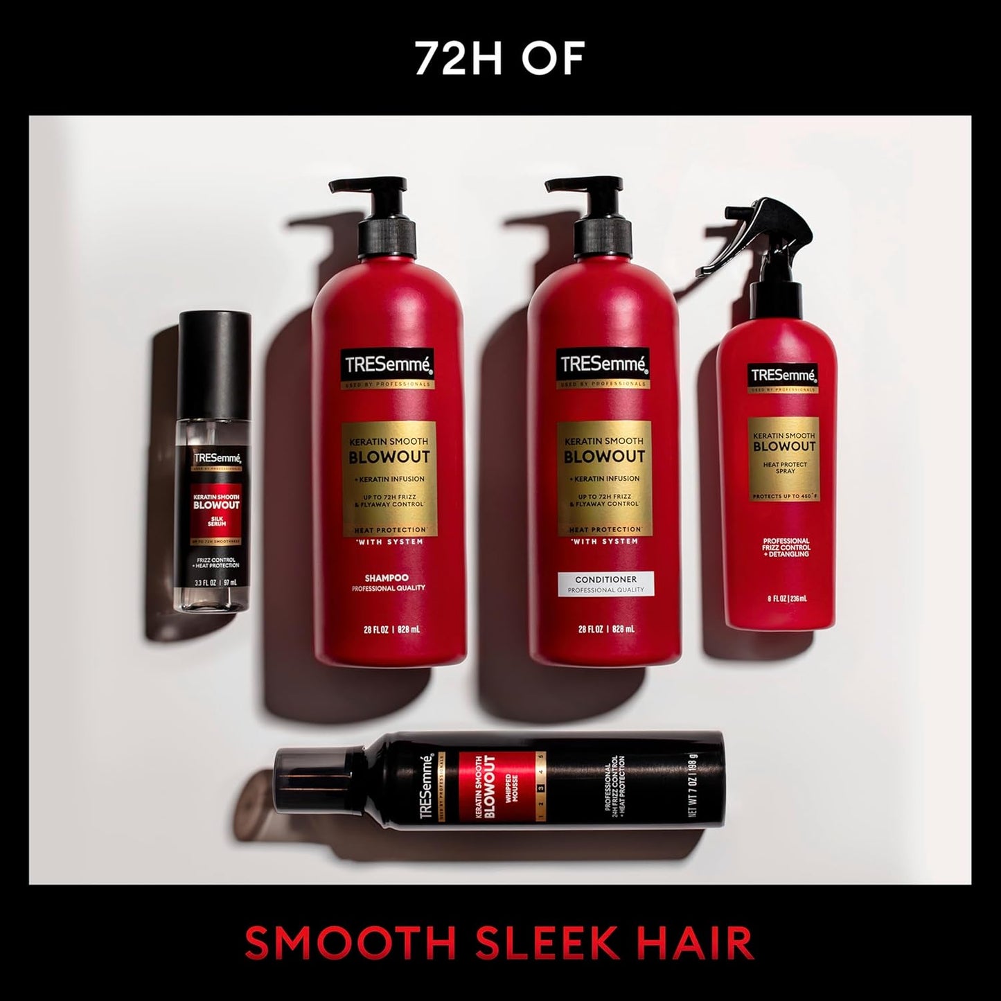 TRESemmé Anti-Frizz Finishing Spray - Keratin Smooth for Flexible Hold | Weightless 7 Fl Oz