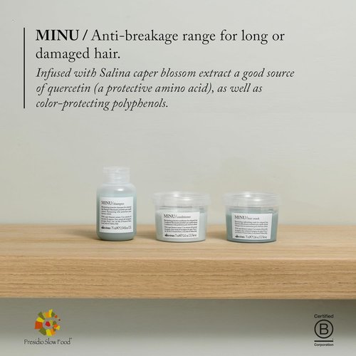 Davines MINU Hair Mask - Nourishing Treatment for Color Treated Hair | Smooth and Shine Boost