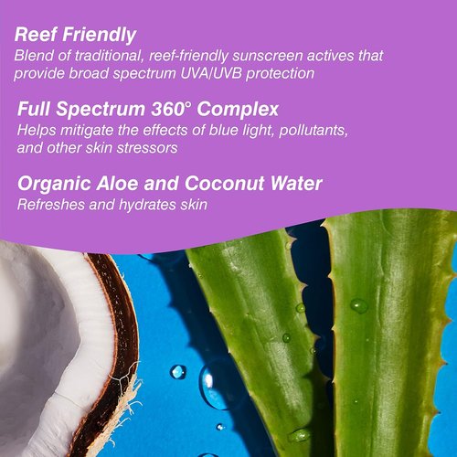 COOLA Face Sunscreen - Broad Spectrum SPF 30 Protection | Lightweight & Hydrating Formula