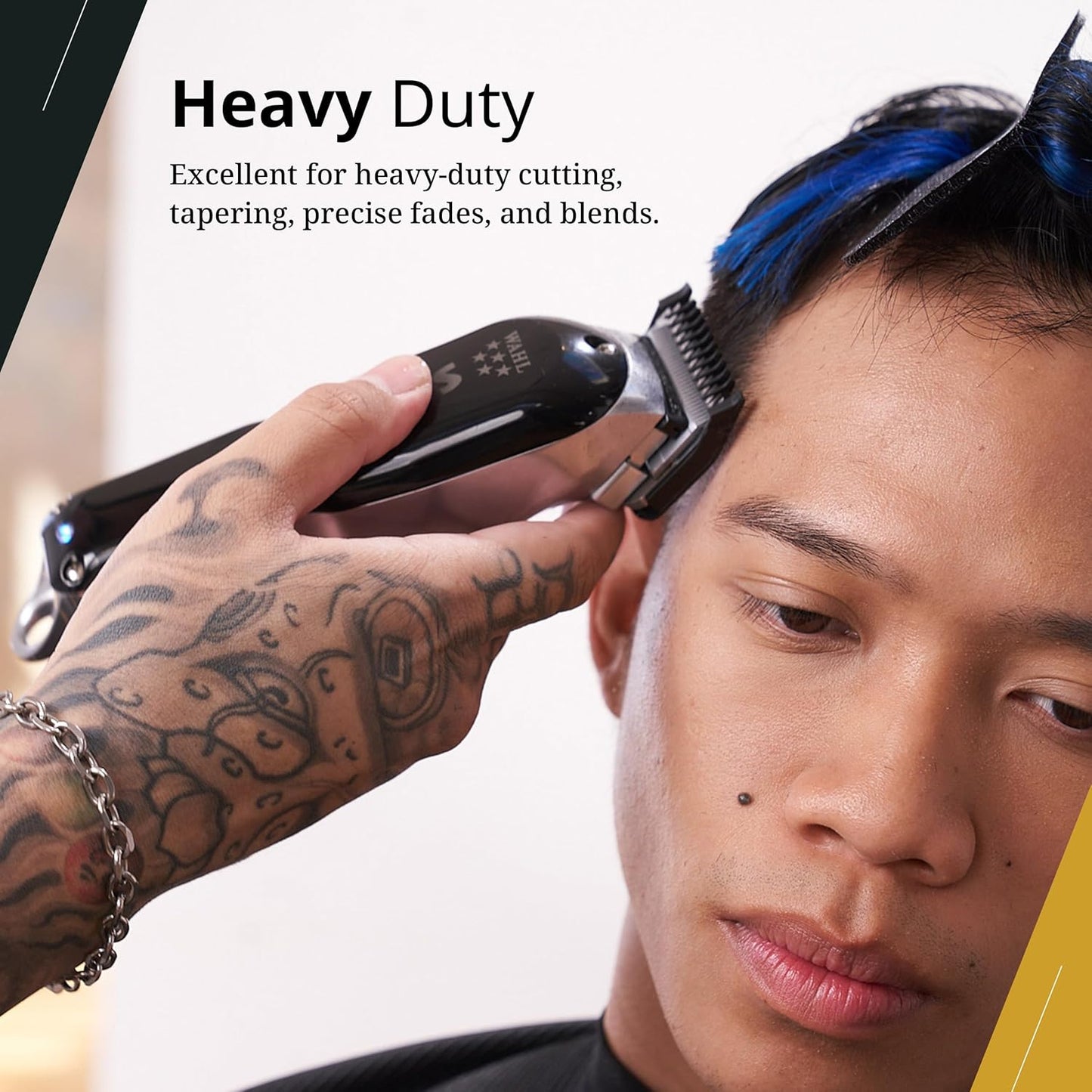 Wahl Professional 5 Star Cordless Senior Clipper - Precision Fade Blades & Metal Housing, 80-Minute Run Time