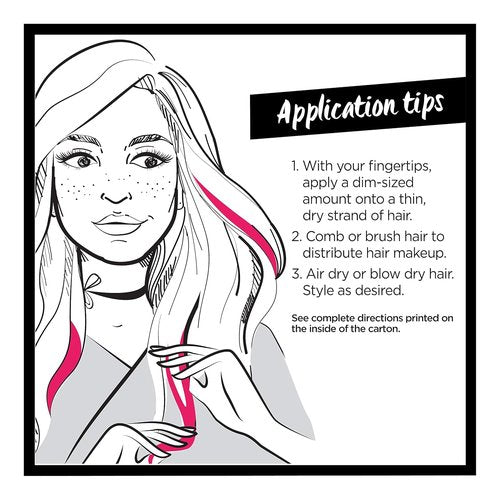L'Oreal Paris Hair Makeup - Temporary 1-Day Hair Color for Brunettes | Blue 60, 1 Fl Oz