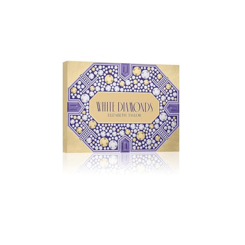Elizabeth Taylor White Diamonds Women's Fragrance Gift Set - 4 Luxurious Pieces for Timeless Elegance
