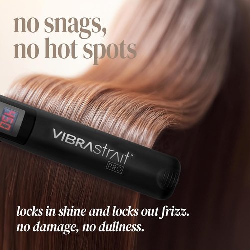 Pro Ceramic Tourmaline Ionic Flat Iron - 1.75-Inch | Fast, Frizz-Free Hair Straightener for Smooth Styles