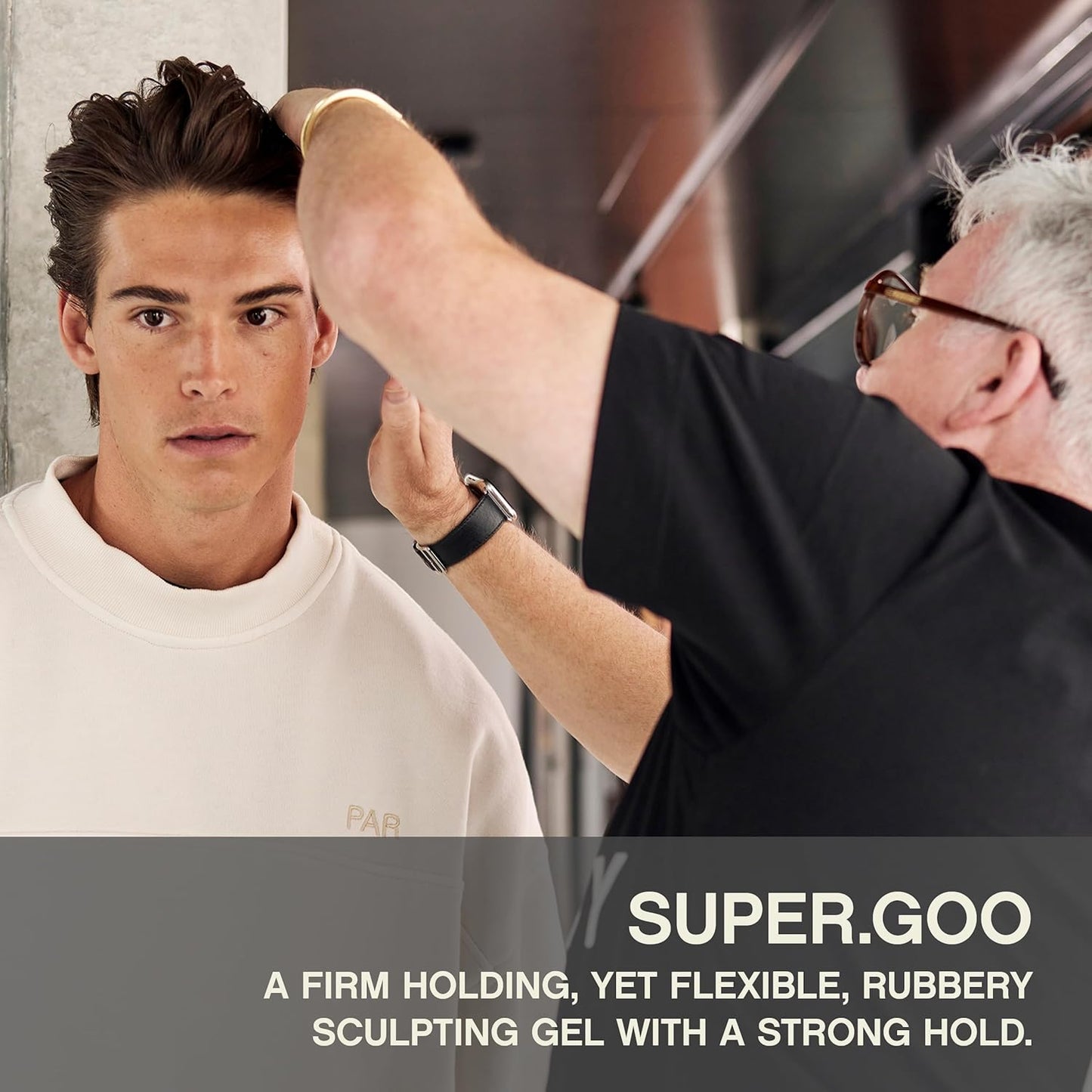 KEVIN.MURPHY SUPER.GOO - Sculpting Hair Gel for All Hair Types - Curl Enhancer & Firm Hold - 100g / 3.5oz
