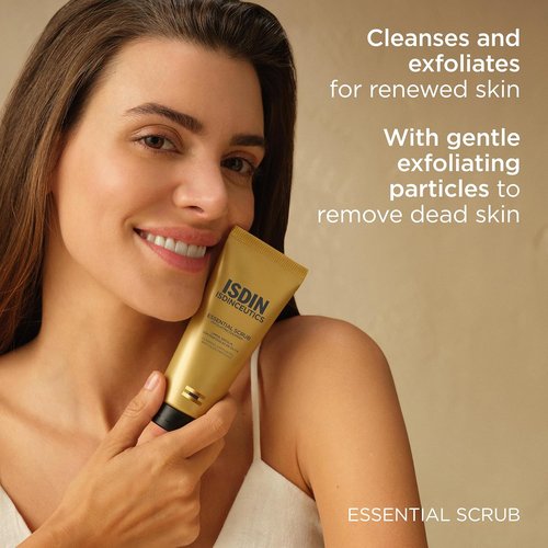 ISDIN Isdinceutics Essential Scrub - Daily Cleansing Gel with Gentle Exfoliating Particles | 100g