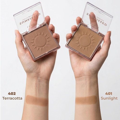 LAMEL Sunkissed Matte Bronzer Face Powder - Long-Lasting, Non-Greasy Formula for Natural Tan - 0.35oz