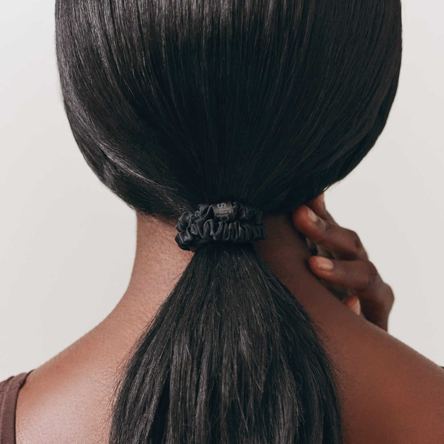 SLIP Skinny Scrunchies: Elevate Your Hair Game with Anti-Crease, Anti-Breakage Design,Crafted from Slipsilk™, Fierce: 3 Pure Silk Skinny Scrunchies in Black, Caramel & Leopard