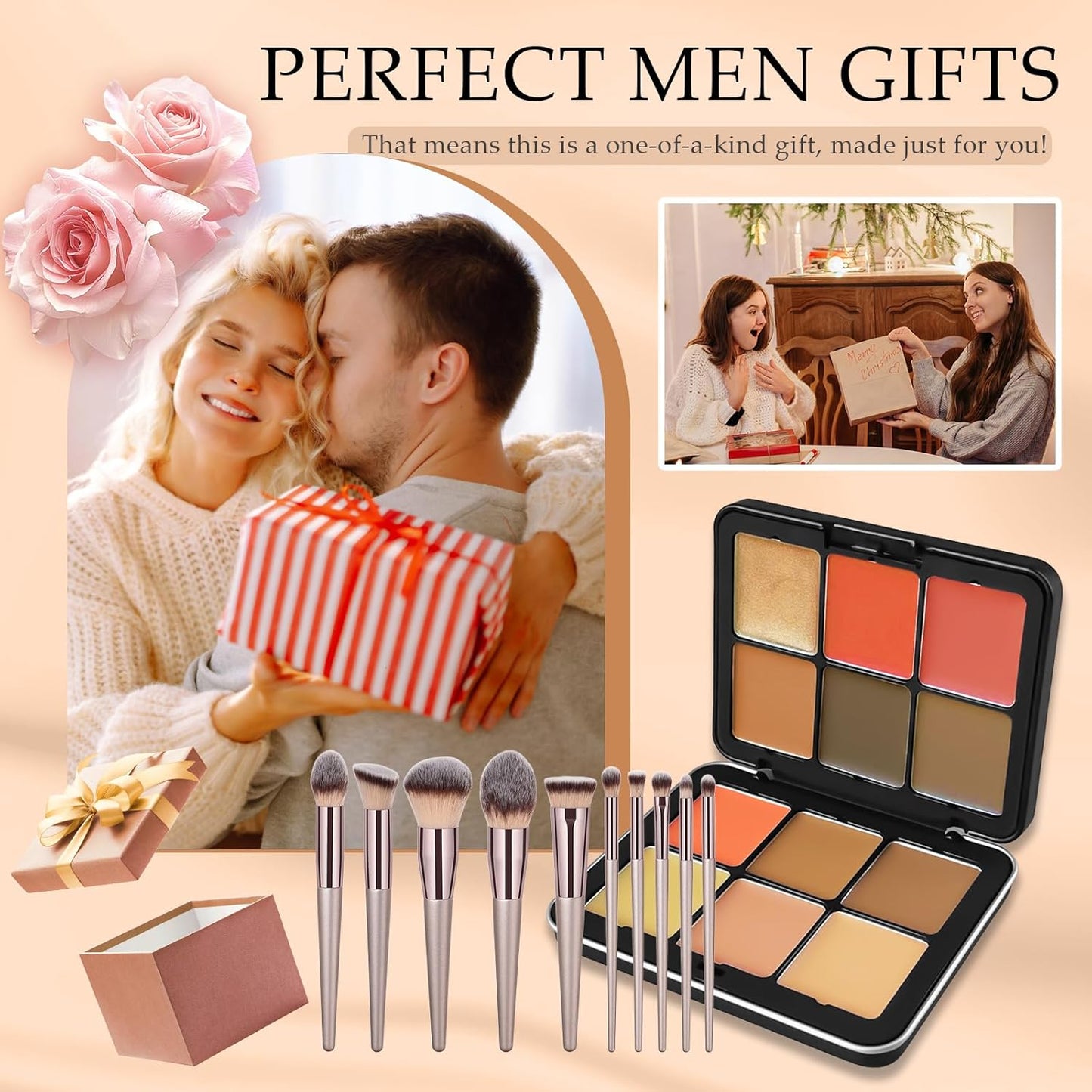 Skiennix Vegan Eyeshadow Makeup Kit - 12 Color Palette with 10 Professional Brushes | Cruelty-Free Gift Set for Women & Teens