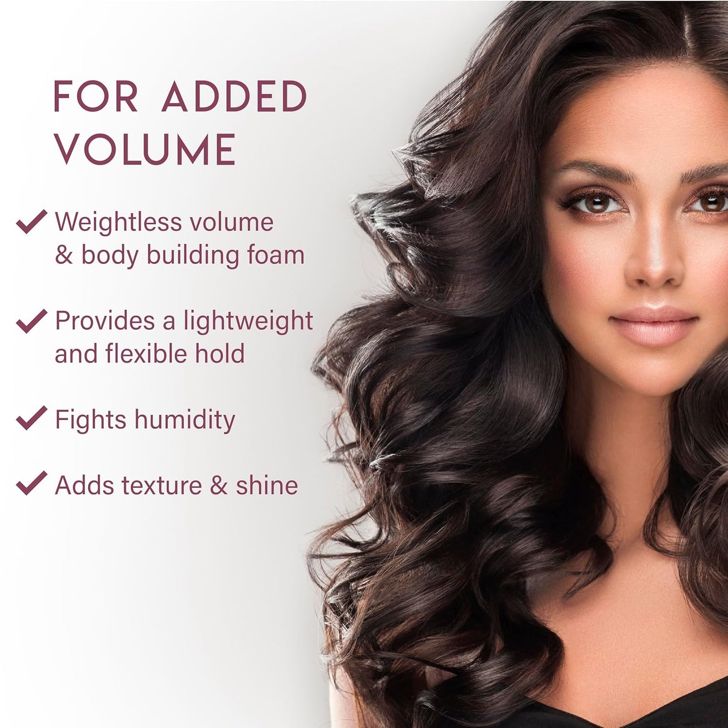 ALURAM Coconut Water Volumizing Foam - Lightweight Volume & Flexible Hold | 7 Fl Oz