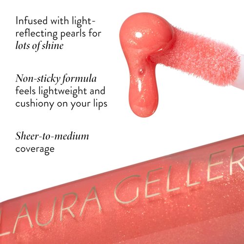 Laura Geller New York Color Luster Lip Gloss - Honey Caramel | Non-Sticky, Sheer High-Shine Treatment