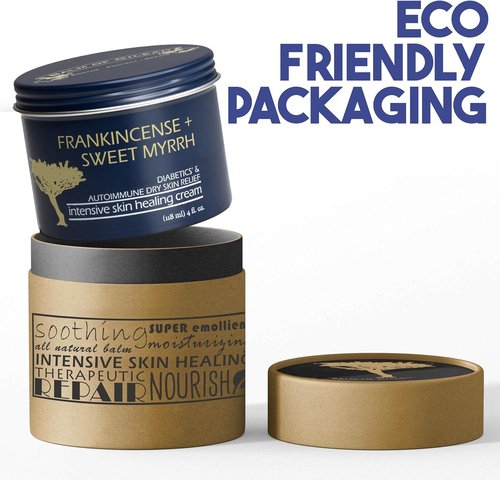 Balm Of Gilead Foot Healing Cream - Frankincense & Myrrh Moisturizer for Sensitive Skin | Deeply Nourishing Relief