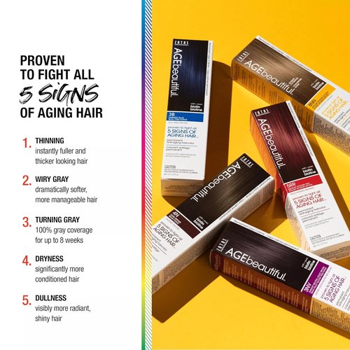 AGE Beautiful Root Touch Up Hair Color Spray - Temporary Gray Concealer | Adds Volume & Covers Thinning Patches