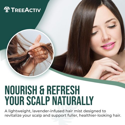 Nourishing Hair Growth Spray for Men and Women Hair Thickening Spray with Biotin Lavender Oil & Silk Amino Acids Lightweight Daily Leave-In Formula for Fuller Softer Hair, 8 fl oz