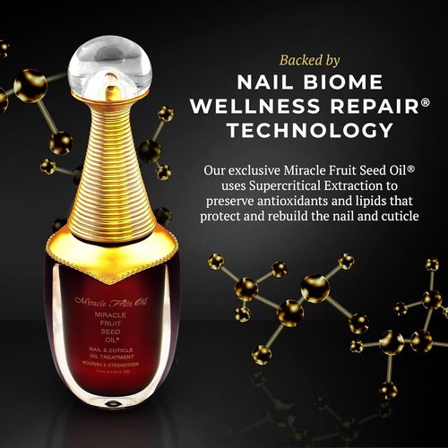 Miracle Fruit Oil Nail Strengthener - 10ml Cuticle Oil for Thin Nails & Growth | Intense Moisture & Protection