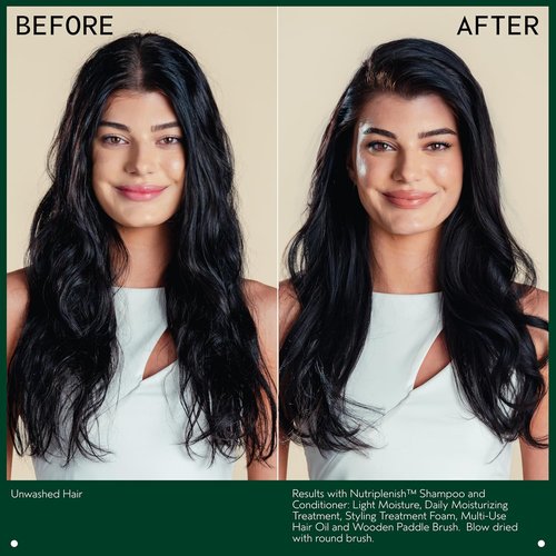 Aveda Nutriplenish Multi-Use Hair Oil - Hydrating Pre-Shampoo & Leave-In Treatment | 100% Naturally Derived, 1 Fl Oz