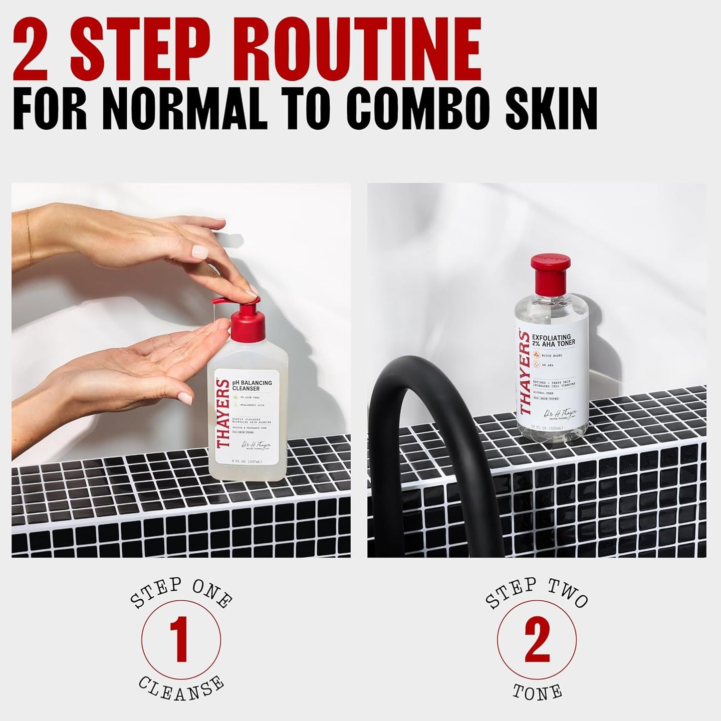 Thayers 2% AHA Exfoliating Toner - Brightening Formula with Glycolic Acid & Witch Hazel | 12 Fl Oz