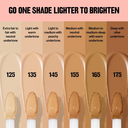 Revlon Glimmer Brightening Concealer, Liquid Under Eye Makeup, Made with Caffeine, Vitamin C, & Stevioside, 155, 0.3 fl oz
