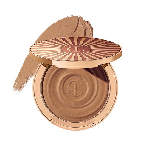 Charlotte Tilbury Beautiful Skin Bronzer - Hydrating Hyaluronic Acid & Pro Vitamin D3 for Sun-Kissed Glow | 16-Hour Wear, Sweat & Humidity Proof
