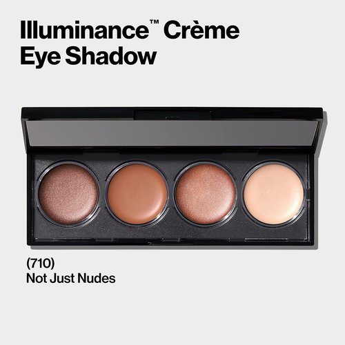 Revlon Crème Eyeshadow Palette - Illuminance Eye Makeup with Crease-Resistant Formula | 710 Not Just Nudes, 0.12 Oz