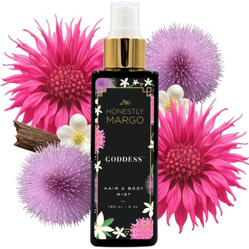 Honestly Margo Goddess Hair & Body Mist - Luxury Perfume Spray for Women | 6 Oz with Bergamot, Amber & Oud