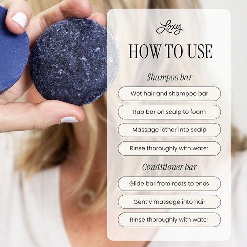 Loxy Purple Toning Shampoo Bar - Biotin & Almond Oil for Blonde/Grey Hair | Vegan & Cruelty-Free | Zero Waste