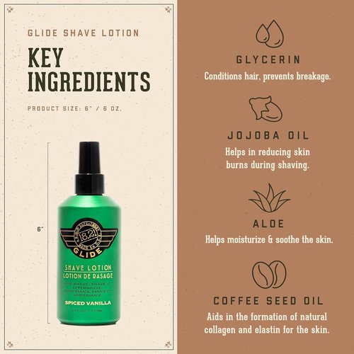 18.21 Man Made Shaving Gel - Spiced Vanilla, 6 Fl. Oz | Non-Lathering, Moisturizing Formula for Smooth Shaves