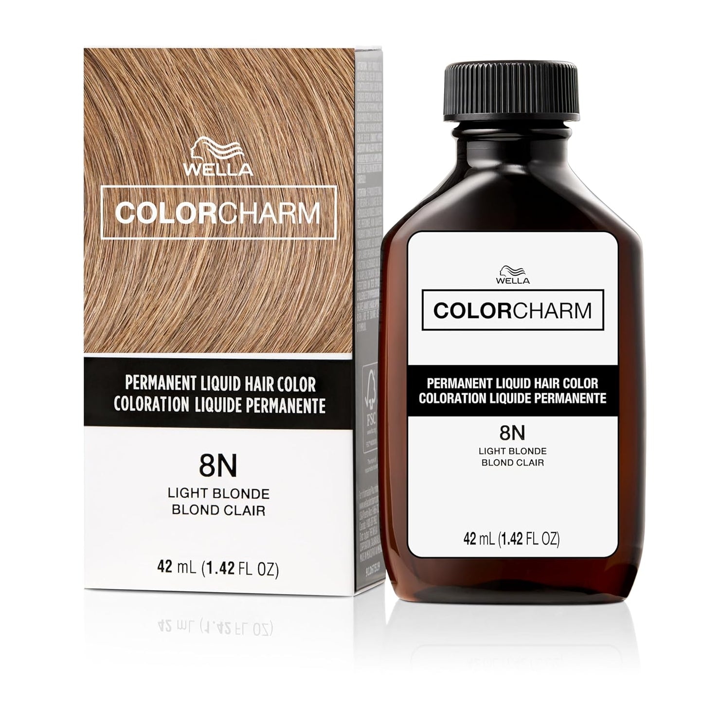 WELLA Color Charm Permanent Liquid Hair Color - Natural Light Blonde for Gray Coverage