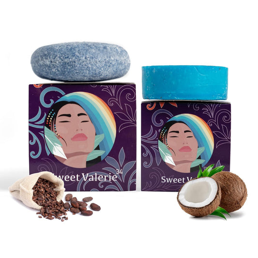 Skiennix Shampoo & Conditioner Bar Set - Organic Hydrating Formula for All Hair Types - Paraben-Free & Cruelty-Free