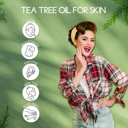 Australian Tea Tree Oil - 100% Pure Organic Essential Oil for Skin, Hair, Face & Scalp | 1 Oz