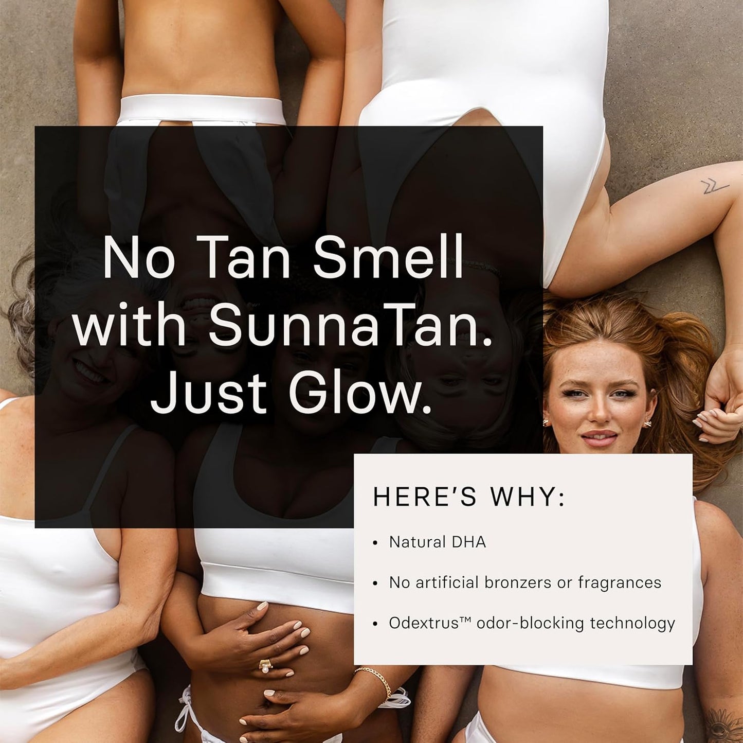 SunnaTan Gradual Self Tanning Lotion - Hydrating Formula with Hyaluronic Acid & Jojoba - Natural Ingredients for a Beautiful Tan (Medium/Dark, 236 ml)