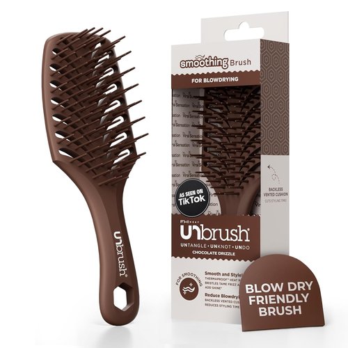 FHI Heat UNbrush - Heat Resistant Detangling Smoothing Brush for All Hair Types | Pain-Free Brushing