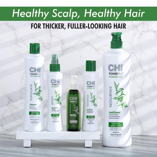CHI Powerplus Nourishing Conditioner - Hair Renewal System for Healthy Scalp, 32 Oz | Relieves Dryness & Strengthens