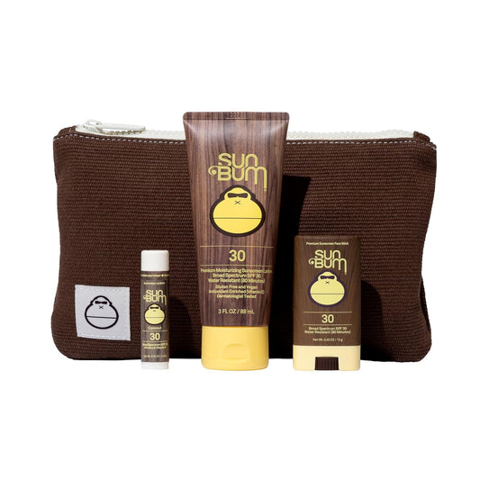 Sun Bum Road Tripper - Travel-Sized Sun Care Pack with SPF 30 Sunscreen Lotion, Face Stick & Lip Balm - TSA Friendly