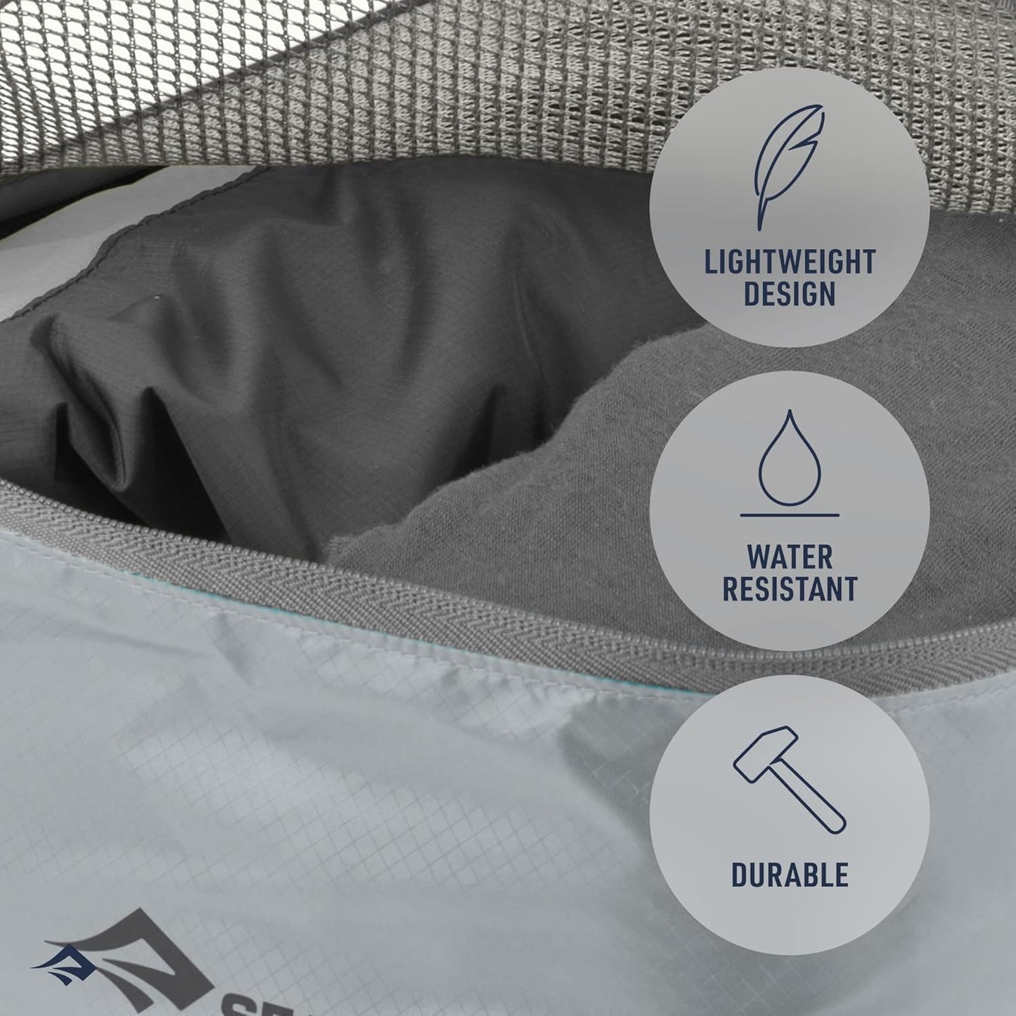 Sea to Summit Travel System - TSA-Approved Clear Zip Pouch with Travel Bottles & Mesh Bag