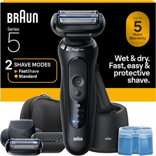 Braun Electric Razor for Men Series 5 - 4-in-1 Shaver with Precision Trimmer & Extra Head | Model S5 5165ps