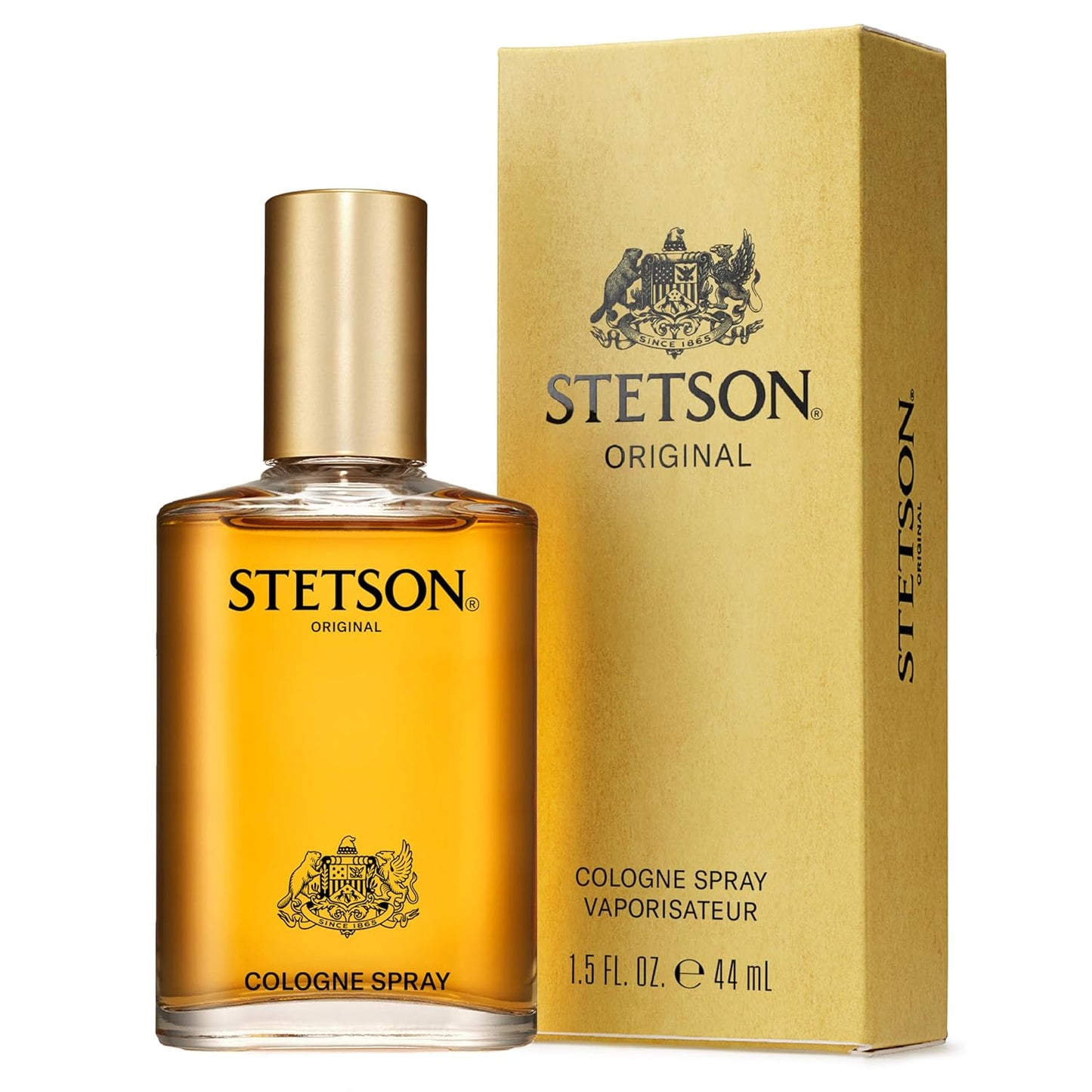 Stetson Original Cologne for Men - Classic Woody Aroma with Citrus, Patchouli & Tonka Bean - 1.5 Fl Oz