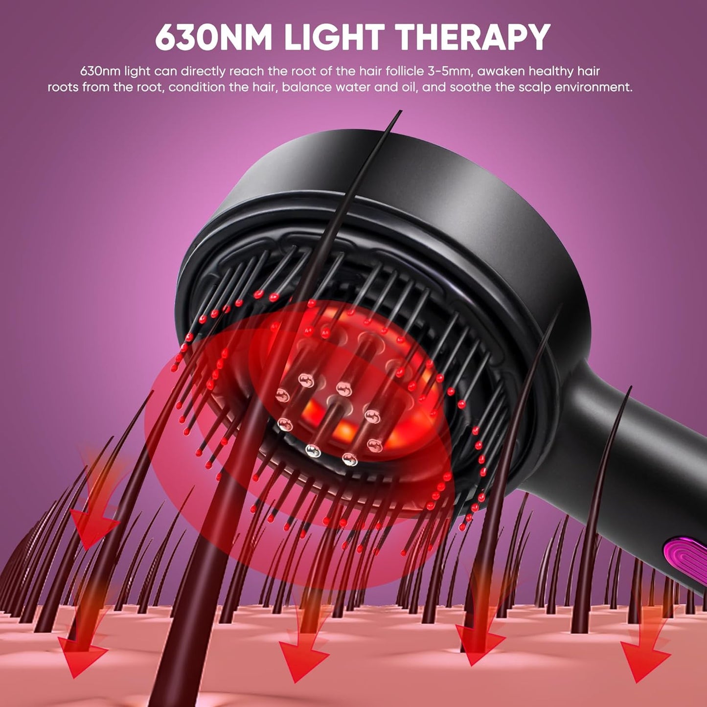 Skiennix 3-in-1 Scalp Massager - Electric Hair Growth Oil Applicator | IPX7 Waterproof Design