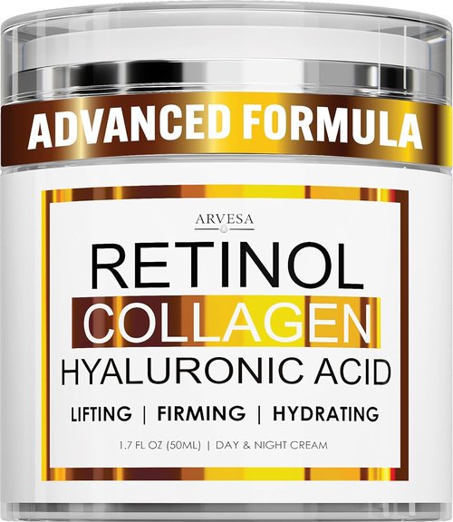 Regine Switzerland Retinol Cream - Anti-Aging Facial Moisturizer with Collagen & Hyaluronic Acid | Day & Night Use for Firm, Youthful Skin