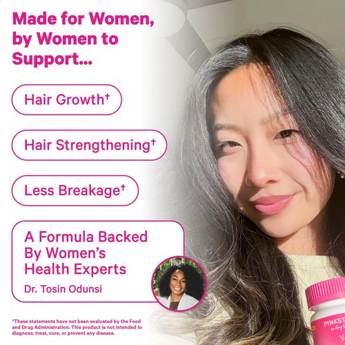 Pink Stork Total Glow Gummies for Women – Hair, Skin & Nails Vitamin with Biotin, Vitamin A, B6, B12, Folate, Zinc & More – Support for Radiant Skin, Strong Nails, and Healthy Hair – 60 Berry Gummies