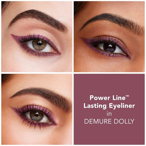 BUXOM Power Line Eyeliner - Creamy Waterproof Retractable Liner with Bladed Tip & Built-In Brush