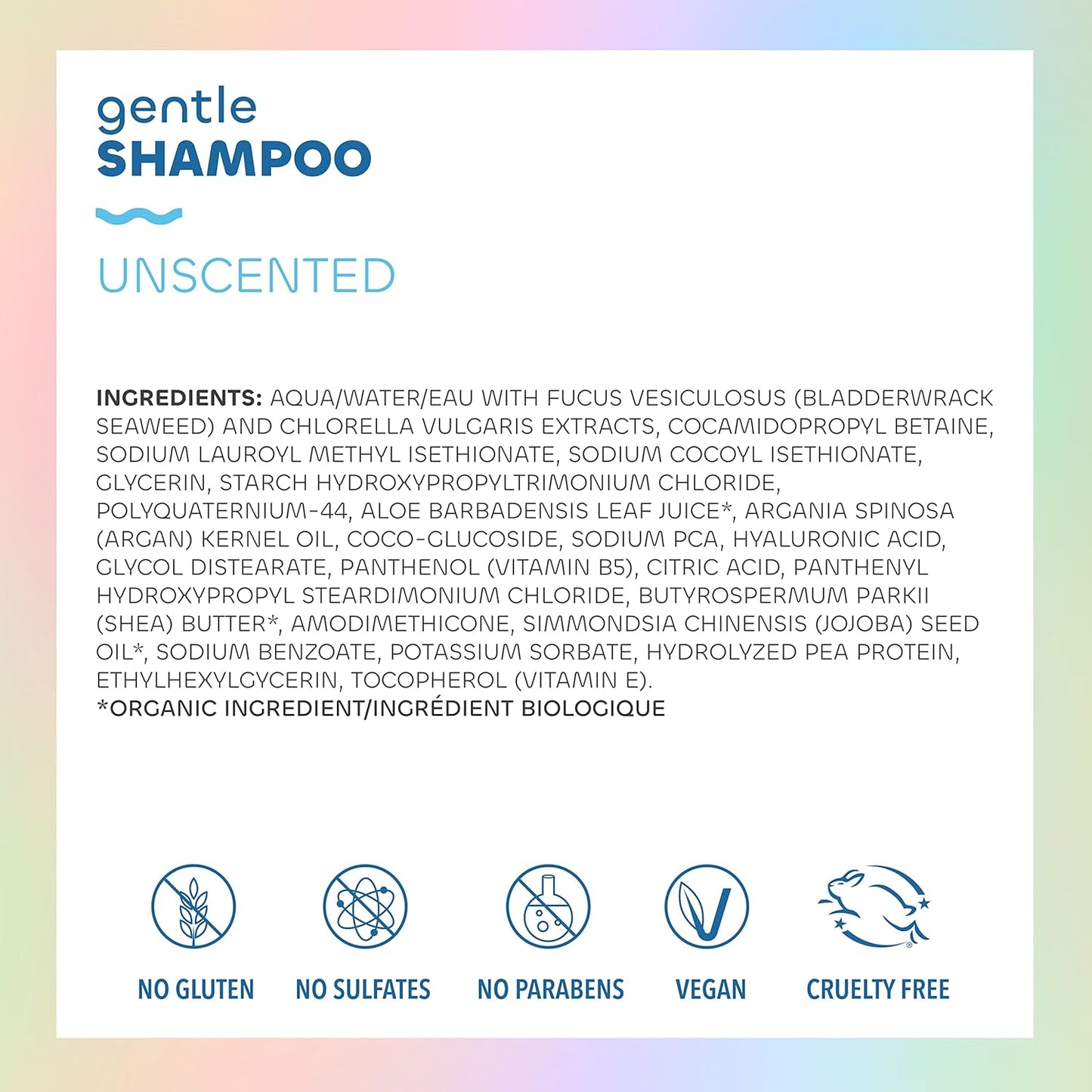 Seaweed Bath Co. Gentle Shampoo & Conditioner Set - Unscented Nourishing Hair Care with Hyaluronic Acid & Aloe - 12 oz (Pack of 2)