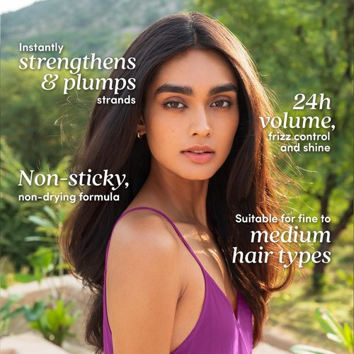 Fable & Mane Moisturizing Volume Spray - Softens & Plumps for Thicker Hair | Non-Sticky Heat Protection
